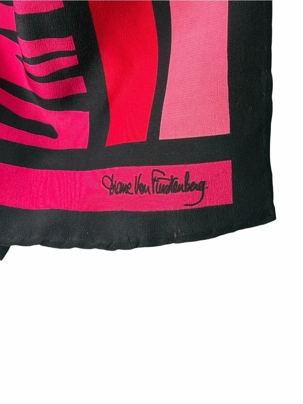 Diane Von Furstenberg DVF logo Silk Scarf